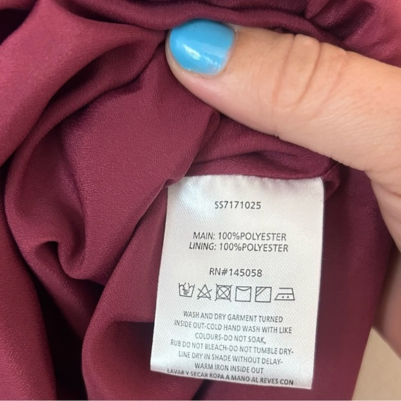 Stylestalker Satin Drape Asymmetrical Hem Peekaboo Hip Cocktail Dress SZ MED - Picture 6 of 7